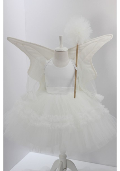 Şirin Beyaz Peri Kızı Elbisesi, Rahat ve Şık Çocuk Giyim Seçeneği