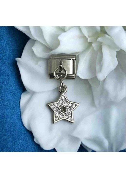 Zirkon Taşlı Yıldız Detaylı Charm fiyatları