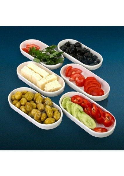 Kahvaltı Için Oval Tabak 17X8X3, Şık ve Kullanışlı Tasarım