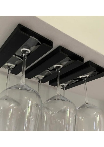 Şık Siyah Kadeh Tutucu, 16CM Boy, 9cm Genişlik, Mutfak Için Askı Aparatı fiyatları