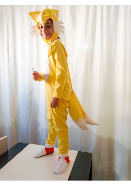 Sarı Tails Kirpi Sonic Kostümü, Eğlenceli ve Renkli Oyun Seti modelleri