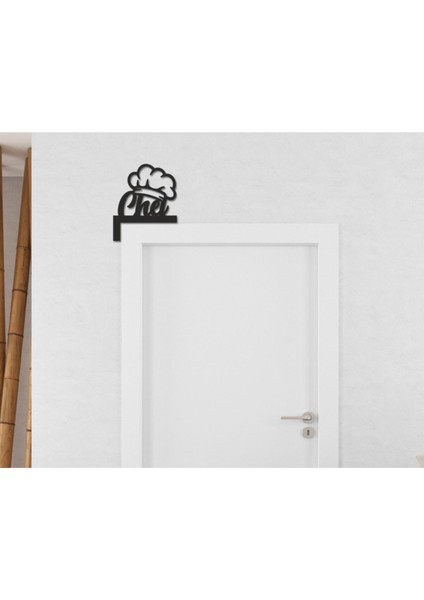 Mutfak Kapı Kenarı Çerçevesi, Siyah, Şık ve Dayanıklı Tasarım