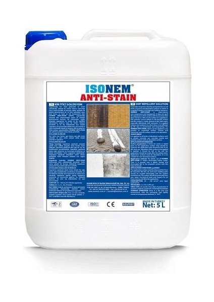 Isonem Anti Stain Kir Itici Solüsyon 5 Lt Şeffaf