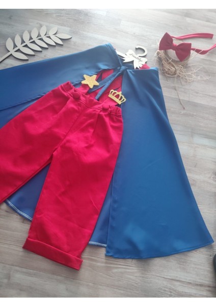 Küçük Prens Temalı Erkek Bebek Doğum Günü Kıyafeti, Kırmızı Renkli, Şık ve Rahat