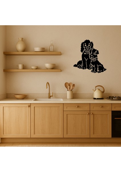 Yavru Köpekli Anne Dekoratif Mdf Tablo - TOA5784-2350 fiyatları