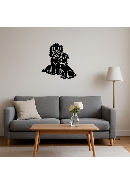 Yavru Köpekli Anne Dekoratif Mdf Tablo - TOA5784-2350 fırsatları