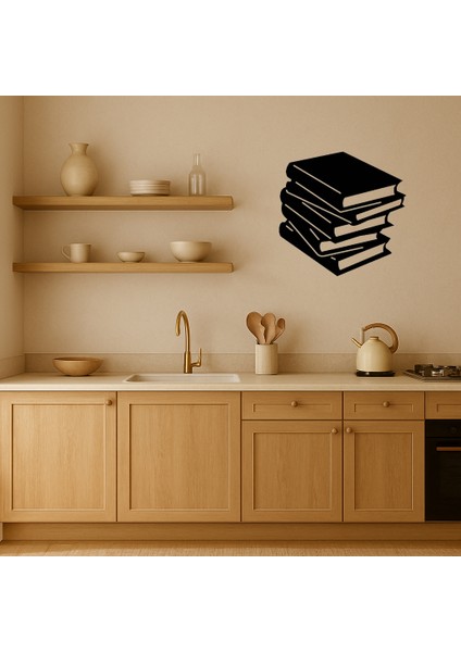 Kitap Seti Temalı Mdf Dekoratif Tablo - TOA6506-2667 fiyatları