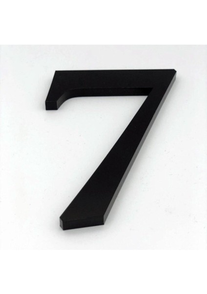 10 cm Siyah Pleksi Kapı Numarası No 6 Kendinden Yapışkanlı Daire ve Villa Için fiyatları