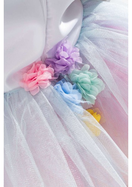 Neşeli Rapunzel Temalı Kız Çocuk Doğum Günü Elbisesi ve Parti Kostümü fırsatları