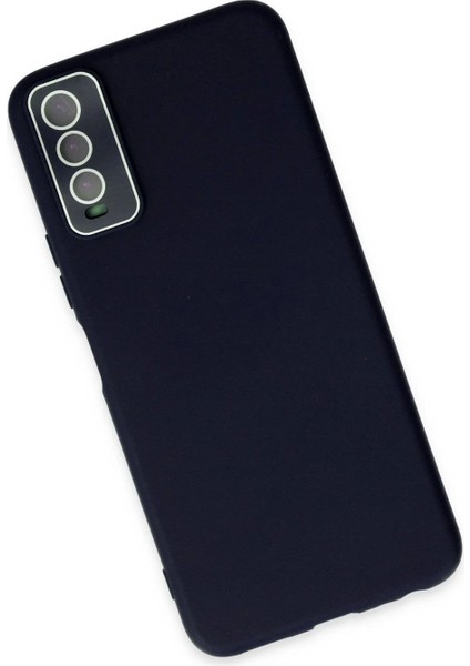 Vivo Y11S Kılıf Lansman Glass Kapak - Lacivert modelleri