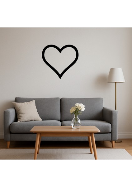 Kalp Desenli Mdf Dekoratif Tablo - TOA9413-9302 fırsatları