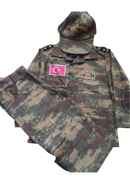 Çocuklar Için Yeşil Kamuflaj Kıyafeti, Eğlenceli ve Şık Tasarım modelleri