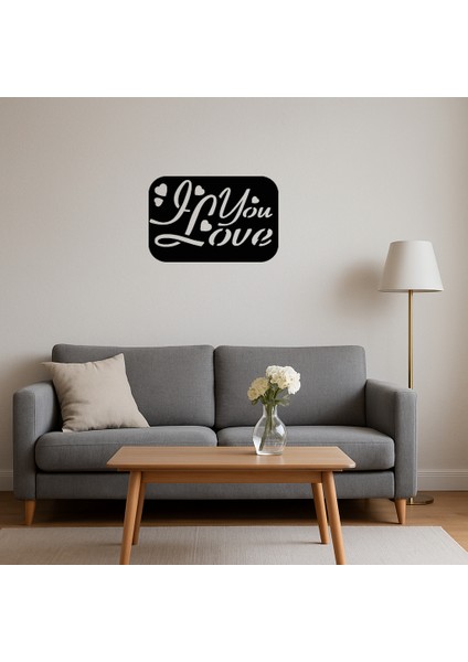 Sevgi Dolu Yazılı Mdf Dekoratif Tablo - TOA1068-8744 fırsatları
