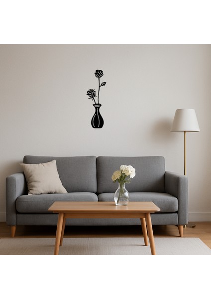 Minimalist Çiçek Desenli Dekoratif Tablo - TOA3835-8893 fırsatları