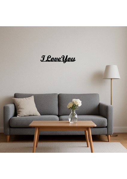 Romantik ve Minimalist I Love You Mdf Tablo - TOA6669-1248 fırsatları