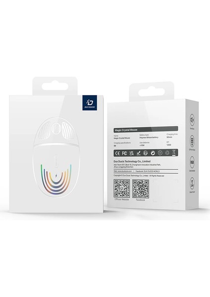 Dux Ducis cm Series Kablosuz Bluetooth 2.4ghz Şeffaf MOUSE-(1903)