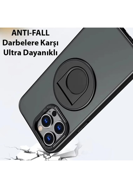 Ally iPhone 14 Pro Max Için Magsafe Uyumlu Yüzük Standlı Manyetik Silikon KILIF-(1903) fırsatları