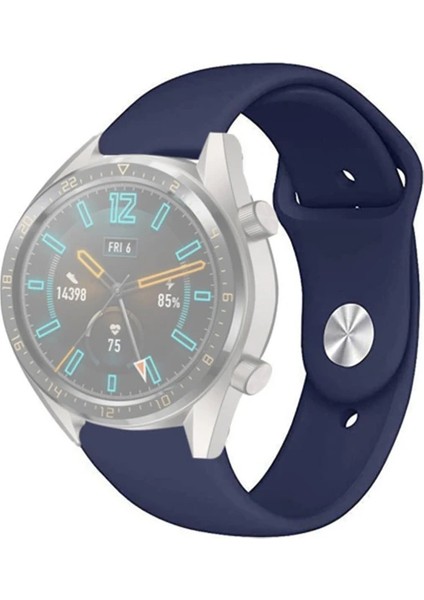 22MM Silikon Kayış Kordon Gear S3 Watch 4 -Gt2 GT2E 46MM Kayışkordon Watch Active 2 22MM-(1903)