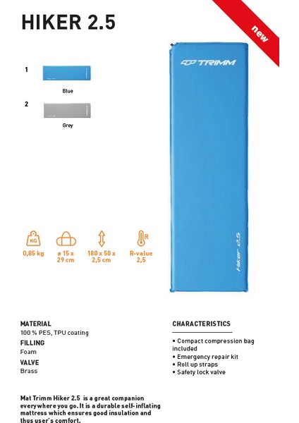 Hiker Şişme Mat - Gri fiyatları