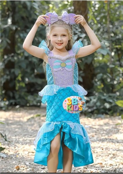 Çok Renkli Deniz Kızı Kostüm Seti, Eğlenceli ve Renkli Tasarım