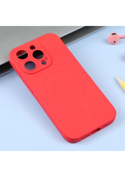 Ally iPhone 14 Pro 6.1inç Liquid Silica Magsafe Uyumlu Silikon KILIF-(1903)