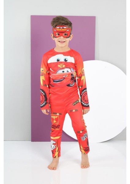 Kırmızı Şimşek Mcqueen Kostüm, Çocuklar Için Eğlenceli ve Renkli Seçenek