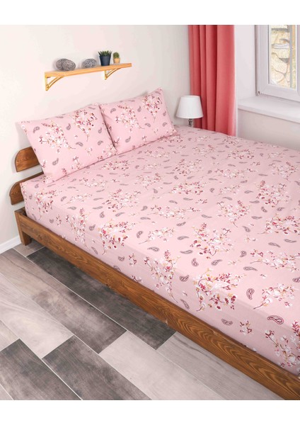 Desenli Lastikli Çarşaf Tek ve Çift Kişilik