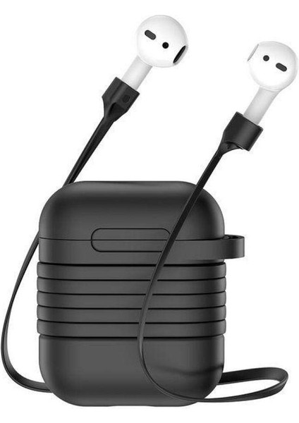 Baseus Airpods Için Strap Kulaklık Askısı+ Silikon KILIF-(1903)