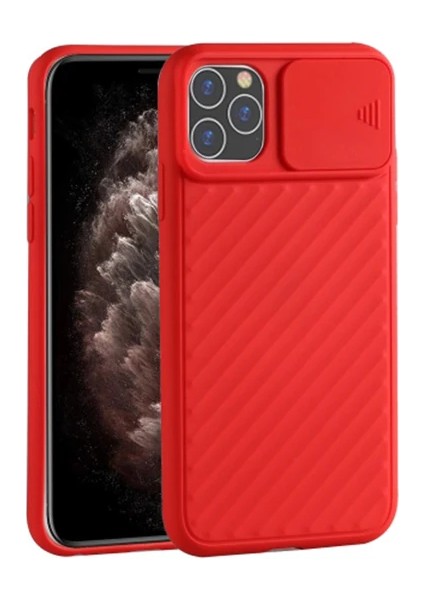 Ally Iphone 11 Pro Max 6.5 Kılıf Kamera Kapatan Koruyucu Sürgülü KILIF-(1903)