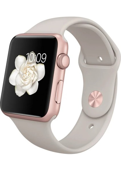 Ally Apple Watch 7-8 45MM 6-5-4 44MM Silikon Kordon Kayış 3-2-1 42MM-(1903)