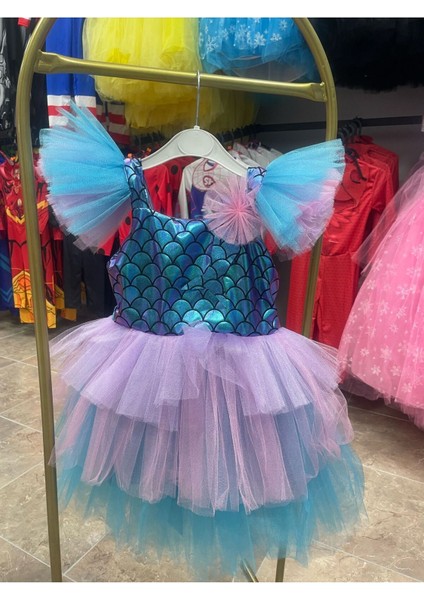 Renkli Deniz Kızı Kostümü, Eğlenceli ve Şık Çocuk Kostüm Seçeneği
