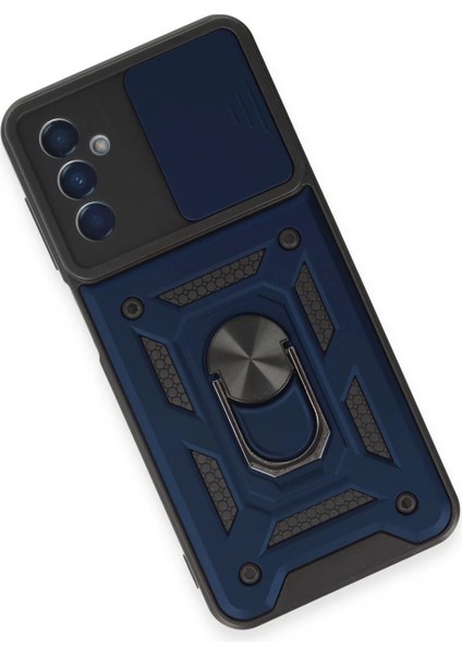 Samsung Galaxy M14 5g Kılıf Pars Lens Yüzüklü Silikon - Lacivert fırsatları