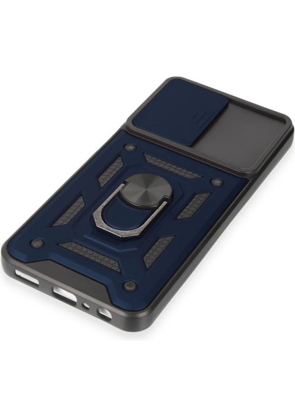 Samsung Galaxy M14 5g Kılıf Pars Lens Yüzüklü Silikon - Lacivert indirimleri