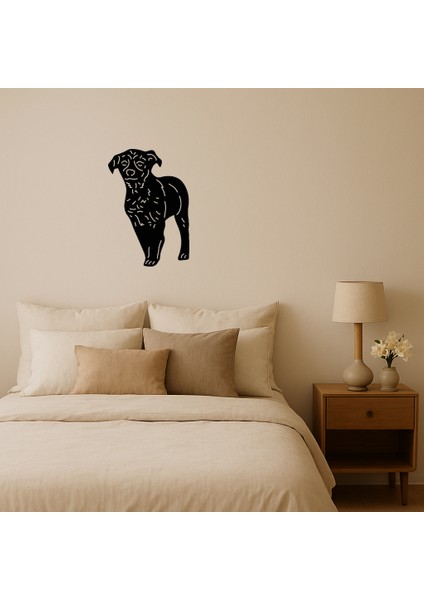 Sevimli Küçük Köpek Mdf Duvar Tablosu - TOA3809-1976