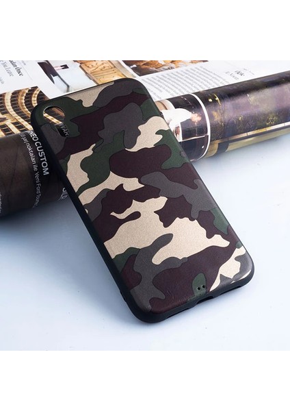 Ally Iphone Xr 6.1 Kamuflaj Darbe Emici Silikon KILIF-(1903)