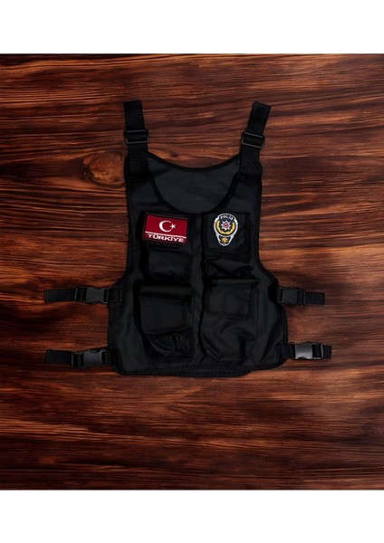 Çocuklar Için Siyah Tim ve Harekat Polis Hücum Yeleği, Şık ve Dayanıklı Tasarım modelleri