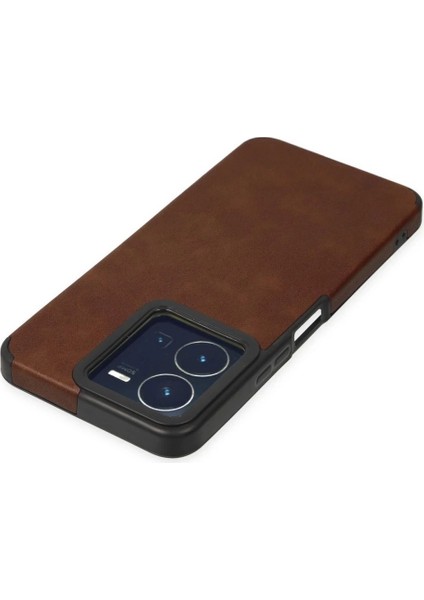 Vivo Y35 Kılıf Loop Deri Silikon - Kahverengi fırsatları