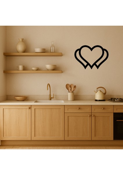 Kalp Formlu Mdf Dekoratif Duvar Tablosu - TOA4316-6791 fiyatları