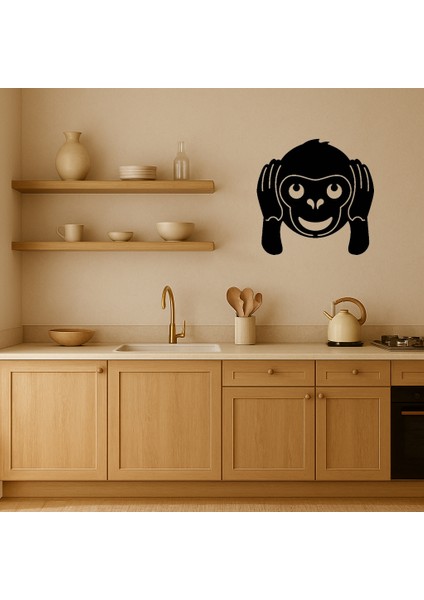 Şirin Maymun Emoji Mdf Dekoratif Tablo - TOA6750-6709 fiyatları