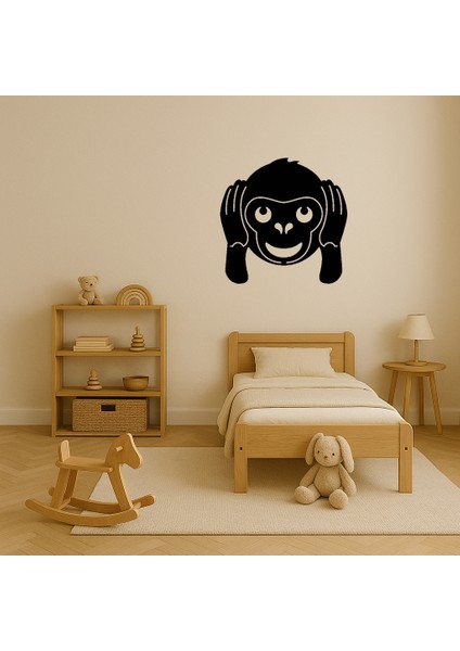 Şirin Maymun Emoji Mdf Dekoratif Tablo - TOA6750-6709 modelleri