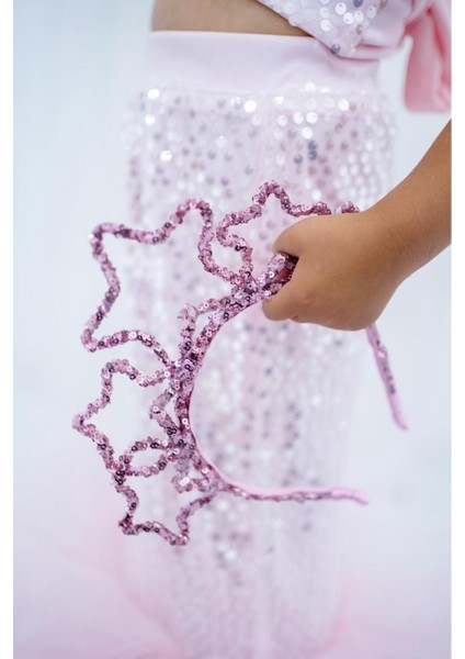 Pembe ve Çok Renkli Payet Detaylı 3'lü Set, Şık ve Göz Alıcı Kombinasyonlar Için Ideal fırsatları