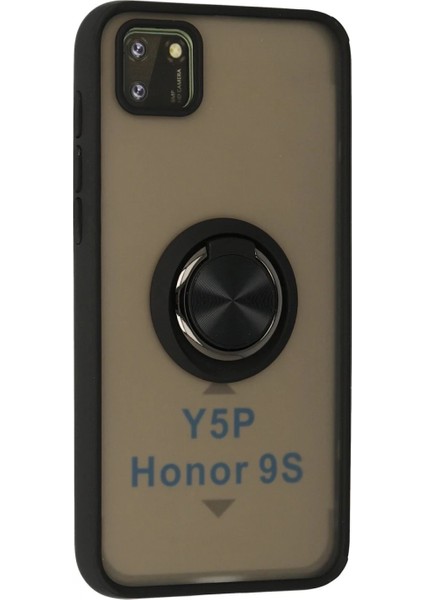 Huawei Y5P Kılıf Montreal Yüzüklü Silikon Kapak - Siyah fiyatları