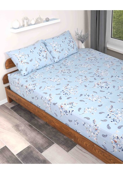 Desenli Lastikli Çarşaf Tek ve Çift Kişilik