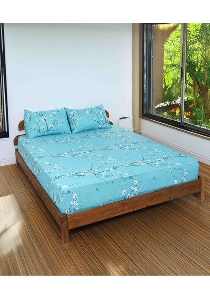 Desenli Lastikli Çarşaf Tek ve Çift Kişilik