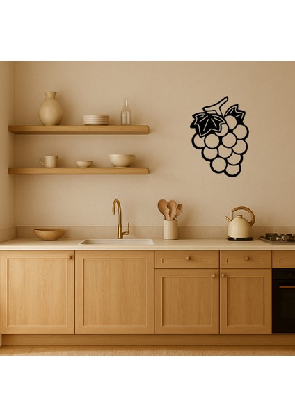 Üzüm Desenli Dekoratif Duvar Tablosu - TOA4159-6495 fiyatları