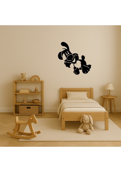 Bej Renkli Çizgi Köpek Mdf Dekoratif Tablo - TOA5607-1762 modelleri