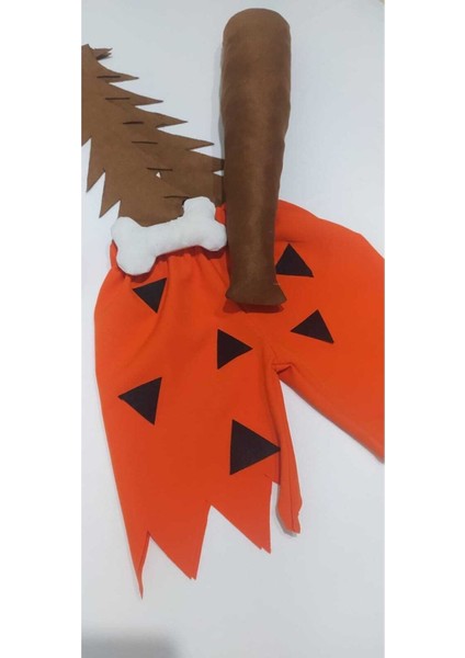 Turuncu Çakmaktaş Bambam Kostüm, Renkli ve Eğlenceli Çocuk Giyim Seçeneği modelleri