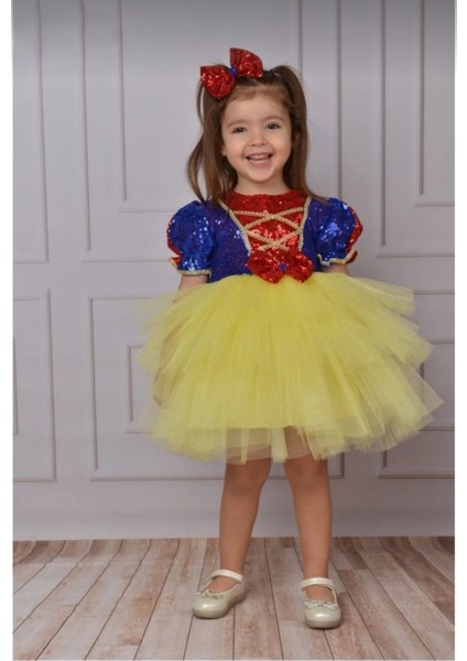Sevimli Sarı Pamuk Prenses Kostümü, Çocuklar Için Renkli ve Eğlenceli Kostüm fiyatları