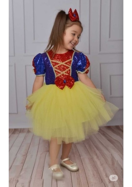 Sevimli Sarı Pamuk Prenses Kostümü, Çocuklar Için Renkli ve Eğlenceli Kostüm modelleri