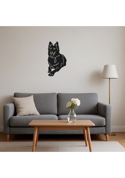 Modern Köpek Silüet Dekoratif Tablo - TOA4247-2147 fırsatları